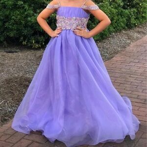 Elegant Purple Kids Dress